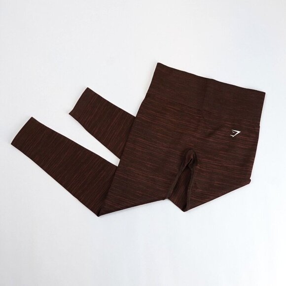 Gymshark Adapt Marl Seamless Leggings Brown - Size Medium - EUC - Picture 1 of 6